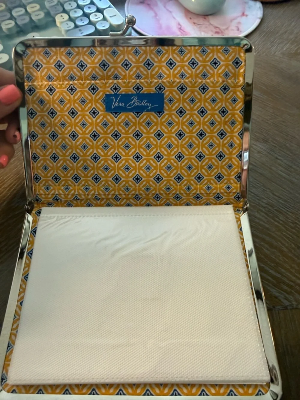 Vera Bradley Riviera Blue Photo Album Wallet